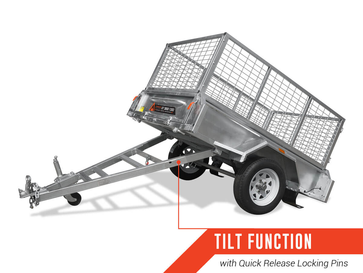 6x4 Box Trailer 750Kg with 600mm cage,Spare Wheel and 12 Months Rego